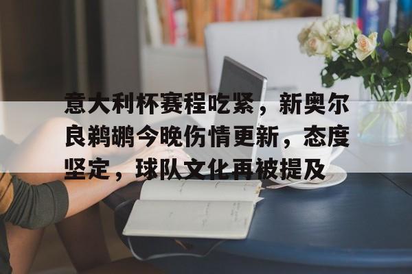 开云体育官网-包含意大利杯赛程吃紧，新奥尔良鹈鹕今晚伤情更新，态度坚定，球队文化再被提及的词条